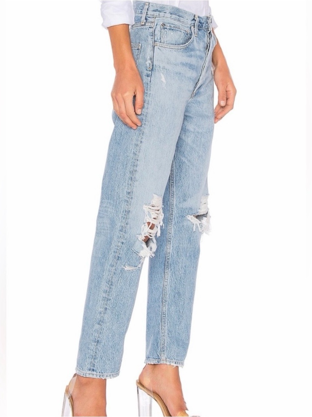 Agolde 90’s Mid Rise Straight Jeans - Picture 2 of 9